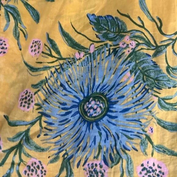 Madewell Ruffle-Sleeve Button-Down Shirt in Painted Blooms - Picture 5 of 8